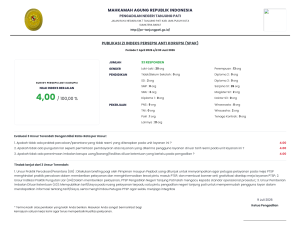 Survey Persepsi Anti Korupsi